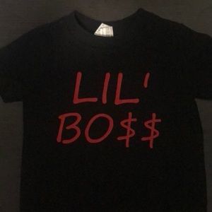 Black and Red Toddler T